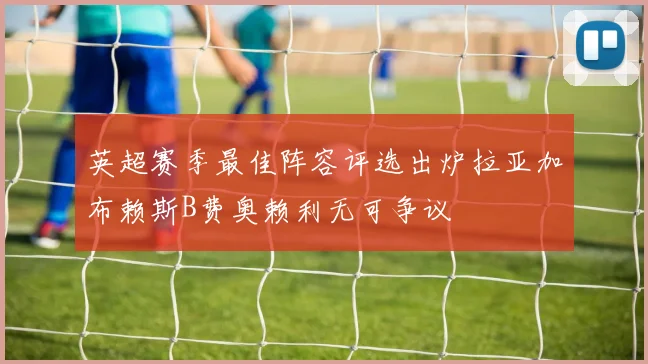 英超赛季最佳阵容评选出炉拉亚加布赖斯B费奥赖利无可争议